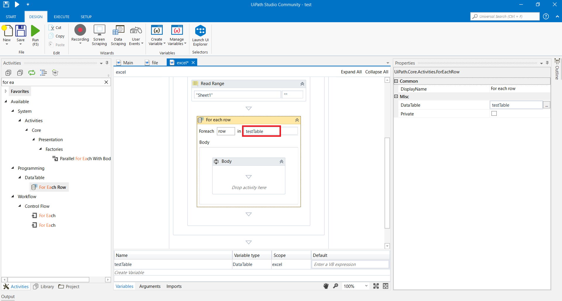 【UiPath】基本のExcelデータテーブル読み書き RPA Navi